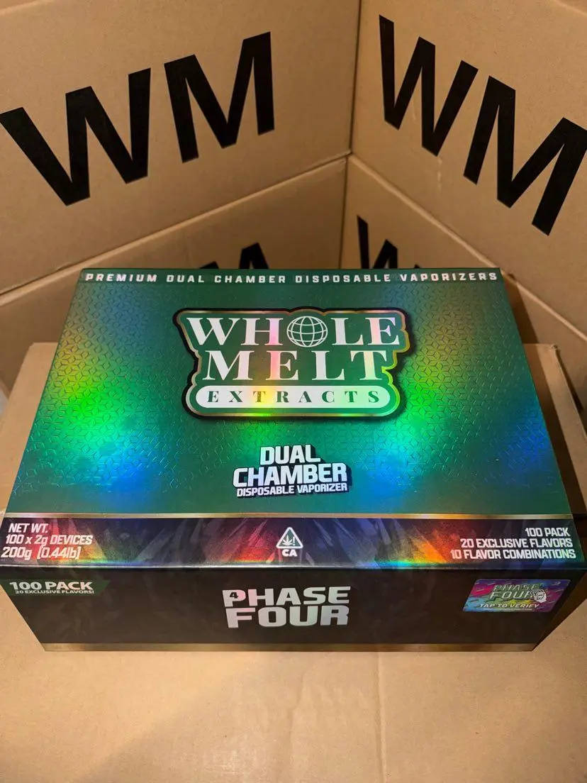 Latest Whole Melt Phase 4 Dual Chamber 2G Disposable Latest Whole Melt Phase 4 Dual Chamber 2G Disposable