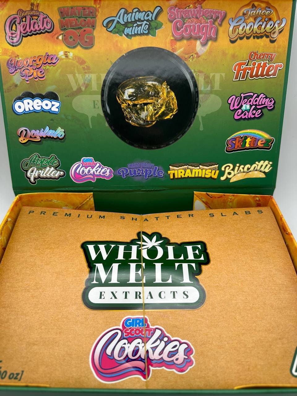 Whole Melt Extracts Girl Scout Cookies Shatter - Whole Melt Extract Official - Premium Carts & Concentrates Whole Melt Extracts Girl Scout Cookies Shatter - Whole Melt Extract Official - Premium Carts & Concentrates